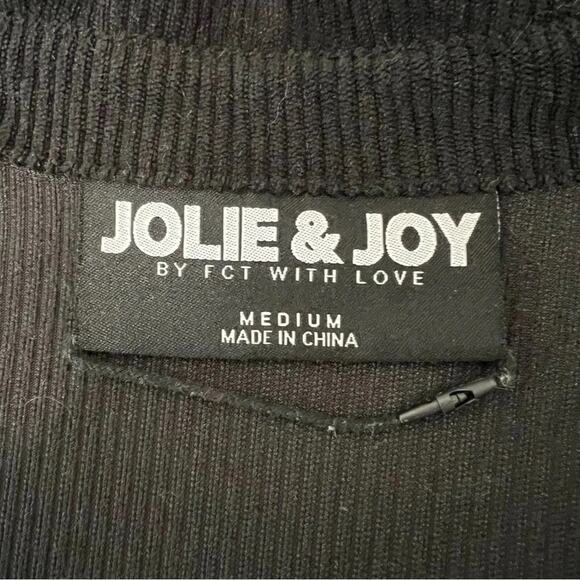 Jolie & Joy Navy Button Down Corduroy Shirt Dress Size M - Picture 4 of 4